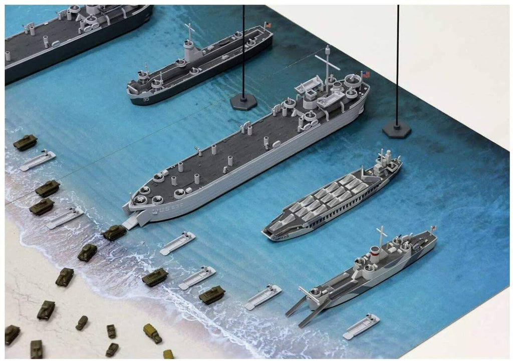 1/700 Scale WWII Normandy Landing Operation Scene Paper Base E8055