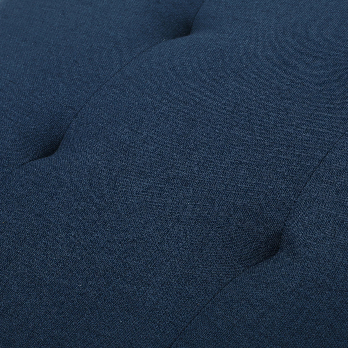 Rectangular Fabric Ottoman, Dark Blue U19576