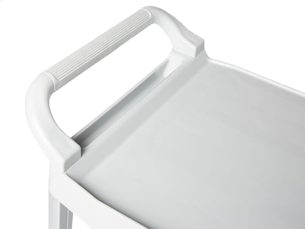 3 Shelves Utility Cart with 400 lbs Loading Capacity, Grey Z417464