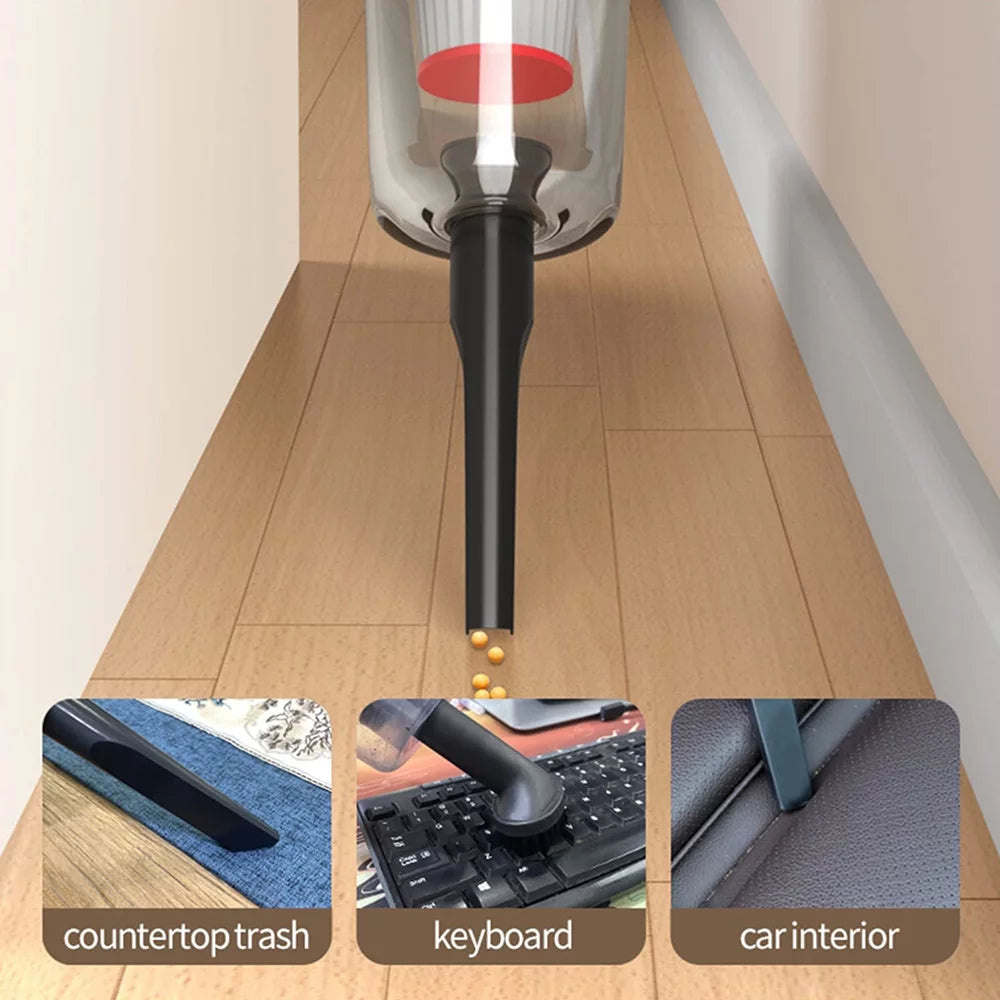 Cordless Stick Vacuum Cleaner, 12000Pa 4 in 1 Handheld (White) Z4866