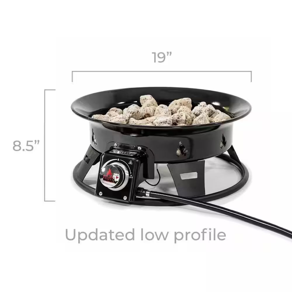 Portable Propane Fire Pit with Cover & Carry Kit L388778