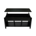 Black Lift Up Top Coffee Table with Hidden Storage T744273