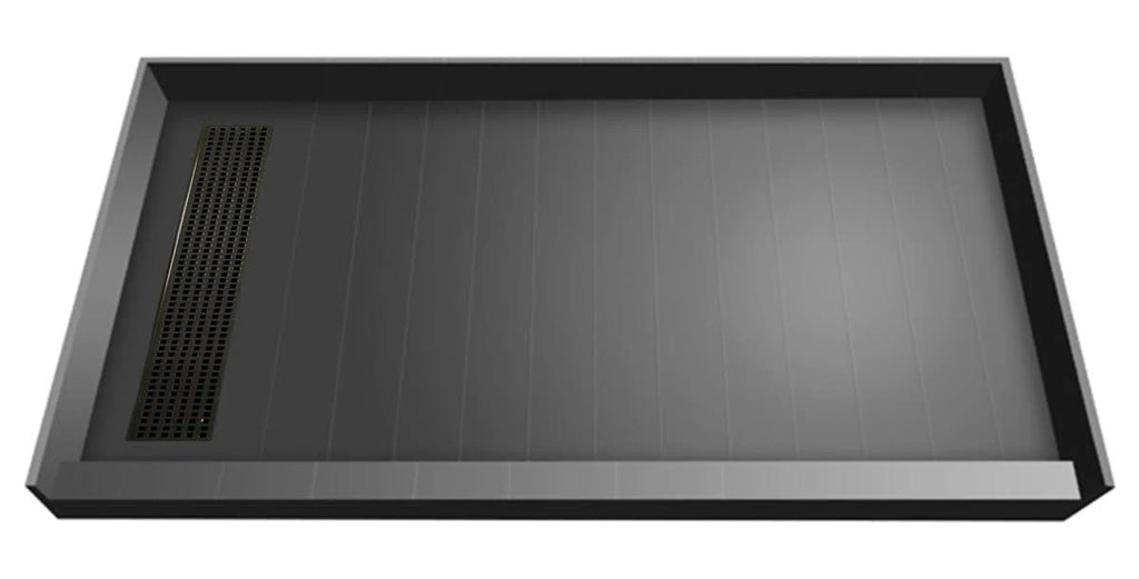 Rectangular Shower Base with Left Drain Oil Rubbed Bronze B595345