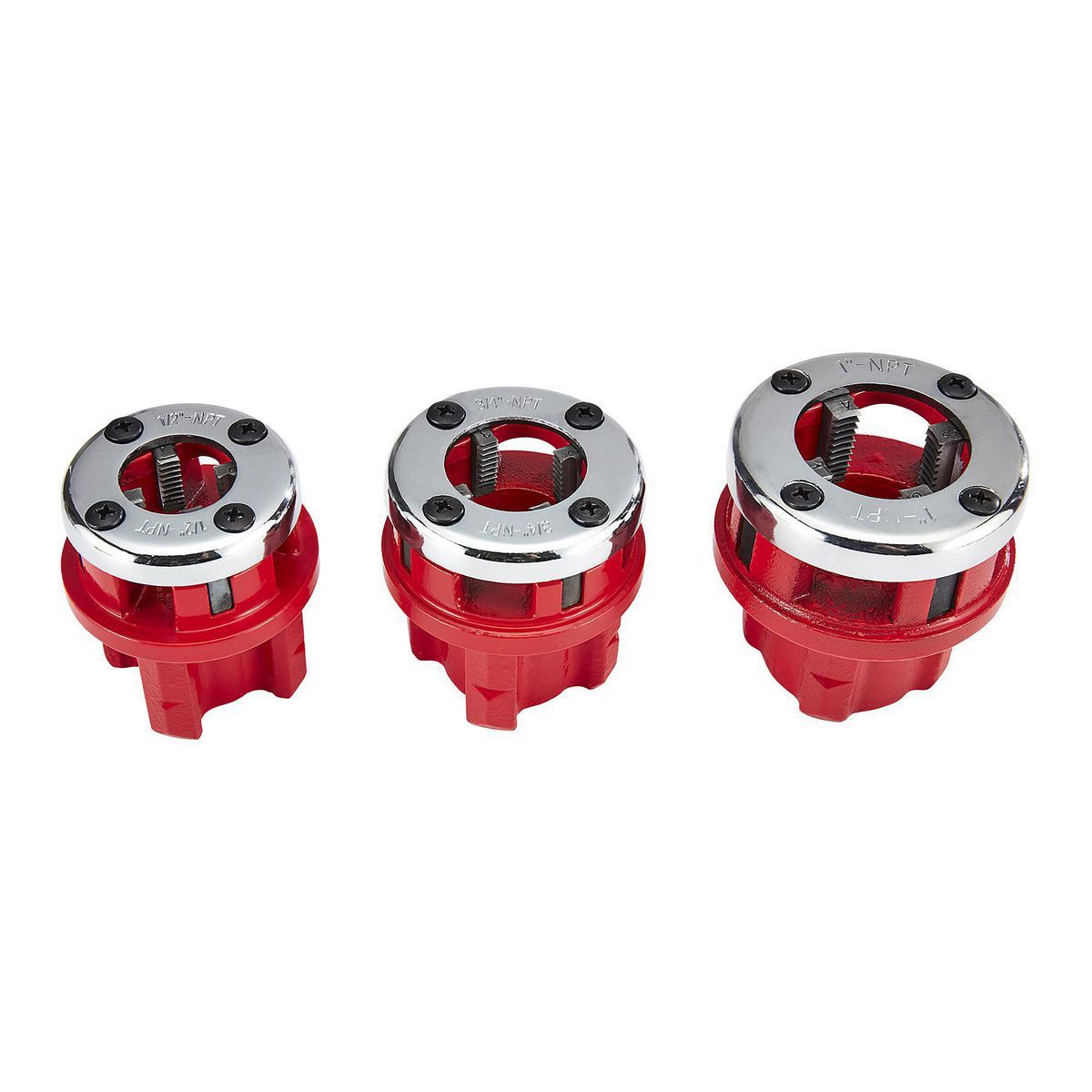 1/2 in. to 1 in. Ratcheting Pipe Threader Set, 5-Piece E58821