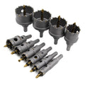 10 Pcs Tungsten Carbide Tipped Hole Saw Kit K48662