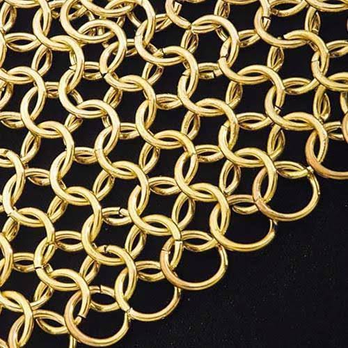 Plated Brass Mail Armor Coif Z989808