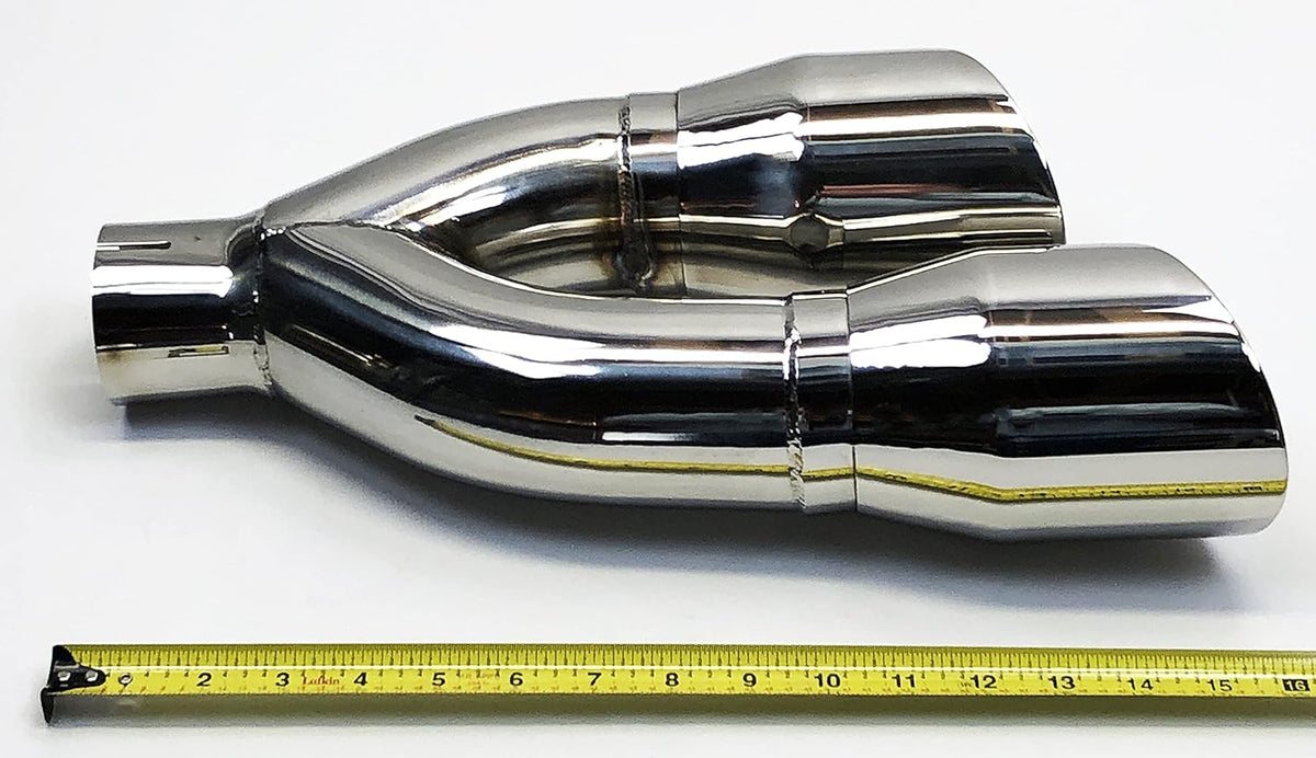 Stainless Steel Dual Slant Angle Exhaust Tip P344