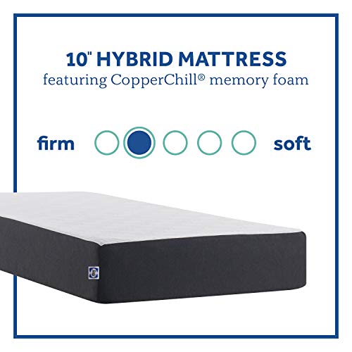 12 Inch Medium Feel Twin Size Hybrid Bed C2574