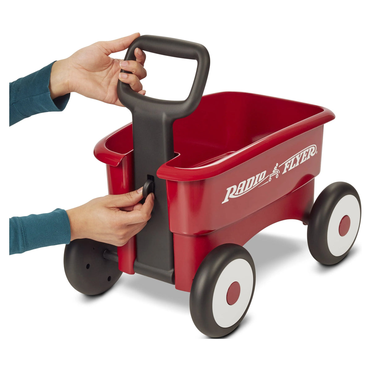 Red 2-in-1 Play Wagon Push Walker G46661