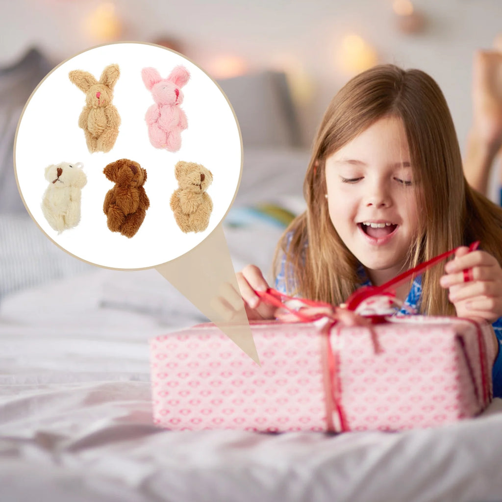5pcs Miniature Plush Doll Figurines F671513