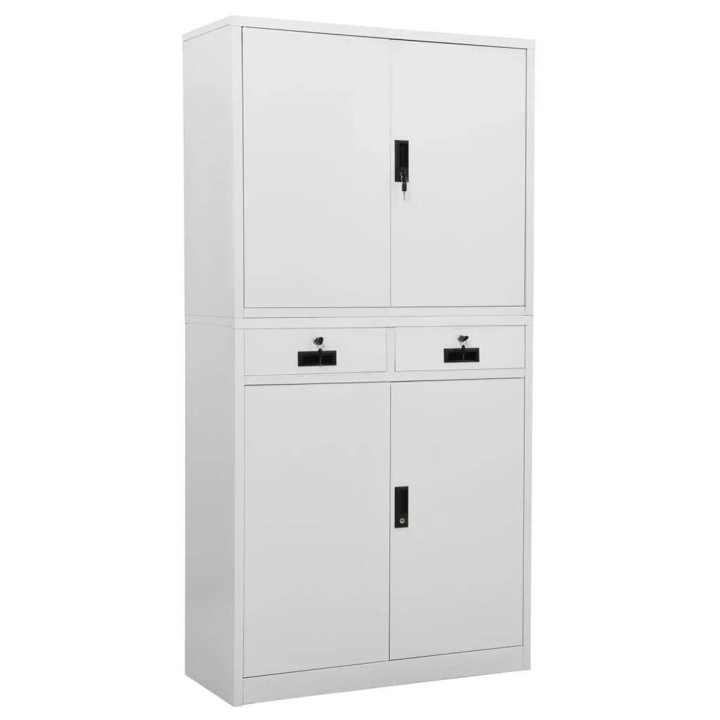 Light Gray Steel Office Cabinet O43251