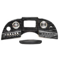 Gray Woodgrain Pontoon Boat Gauge Panel Y25065