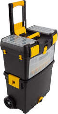 Rolling Tool Box with Wheels, Foldable Handle, and Removable Top E21511