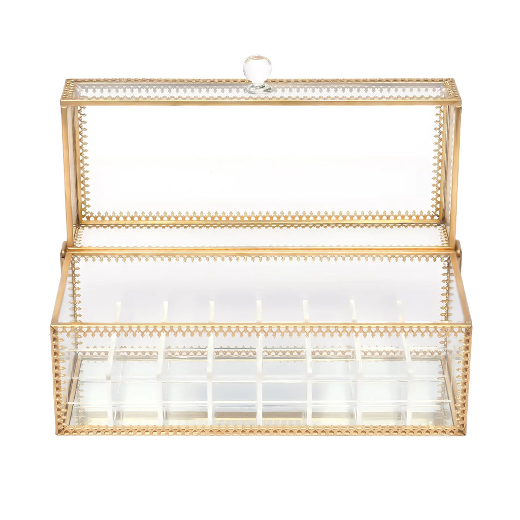 Clear 24-Grid Lipstick Storage Case D656