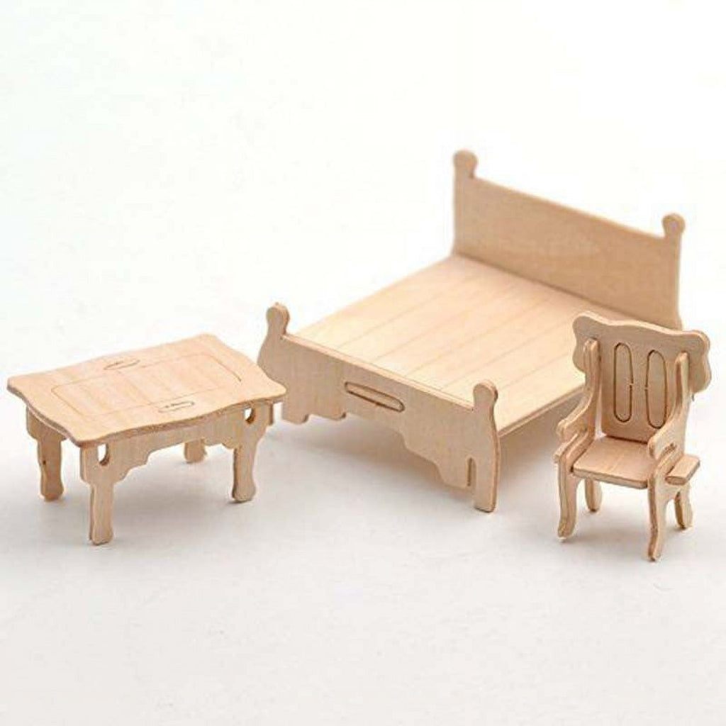 Vintage Wooden Dolls Puzzle Set House Miniature S31432