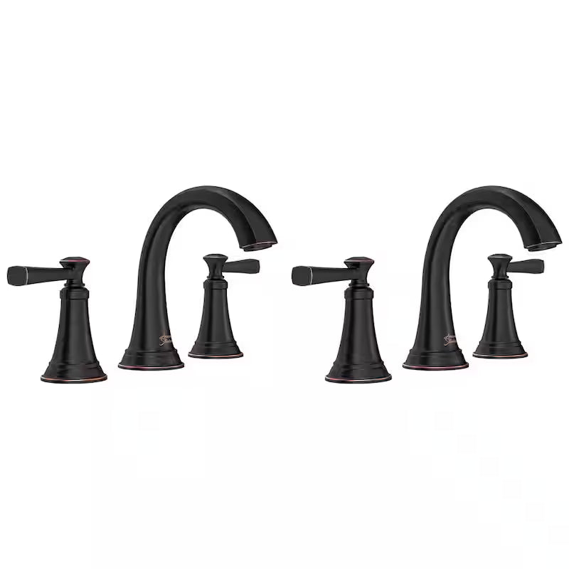 8 in. Widespread Double Handle Bathroom Faucet in Legacy Bronze 2-Pack W85281