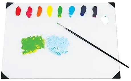 White Glass Table Top Palette 16" x 20" R9266