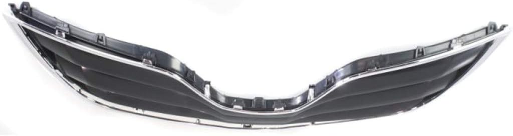 Chrome Shell Painted Black Insert Grille Assembly for Toyota Camry 2010 2011 LE Model Plastic S1516