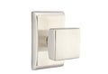 Satin Nickel Square Knob Passage Set Q434497