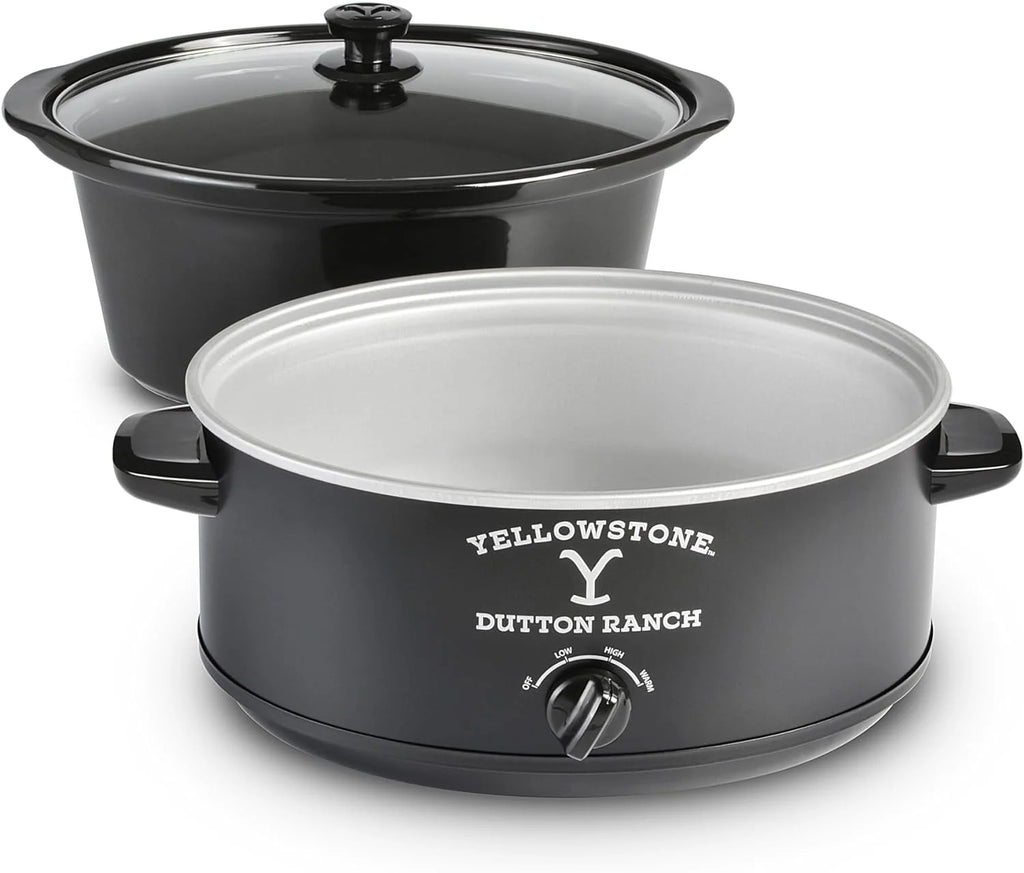 Matte Black 7qt Slow Cooker with Manual Heat Control U9224