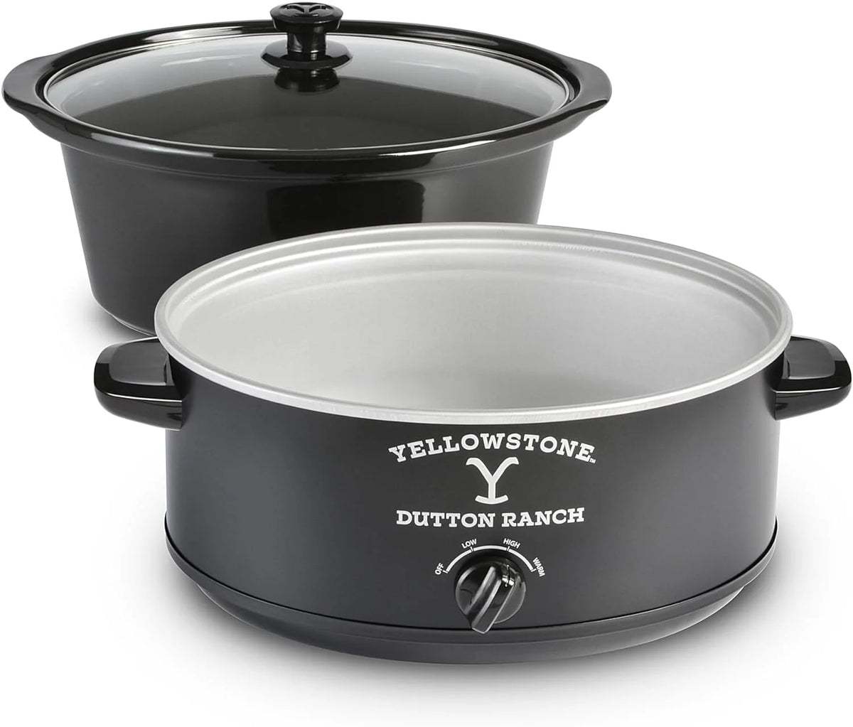 Matte Black 7qt Slow Cooker with Manual Heat Control U9224