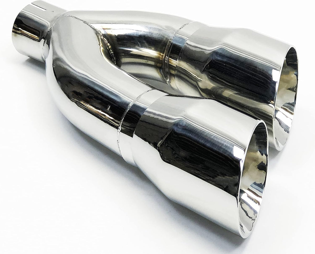 Stainless Steel Dual Slant Angle Exhaust Tip P344