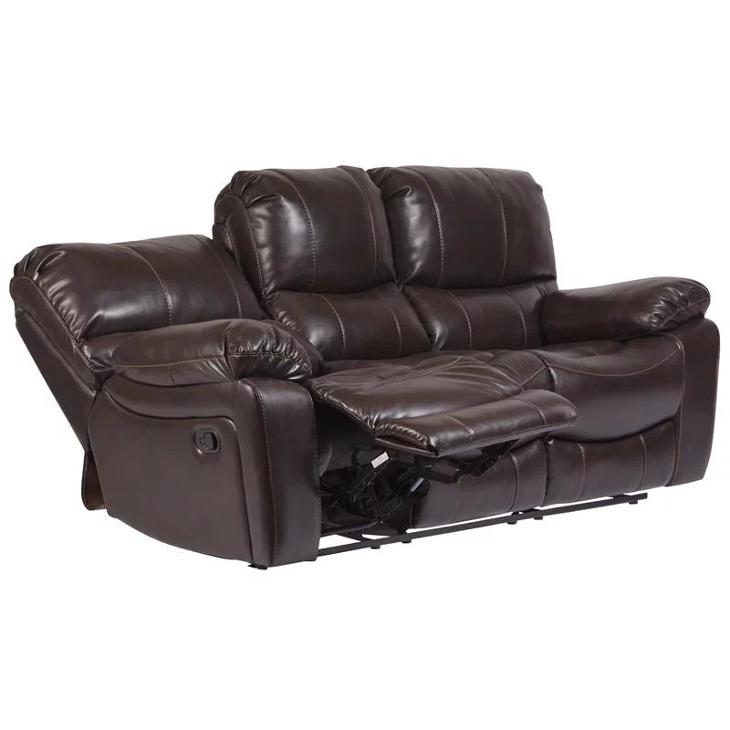 Leather-Look Reclining Sofa K869
