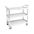3 Shelves Utility Cart with 400 lbs Loading Capacity, Grey Z417464