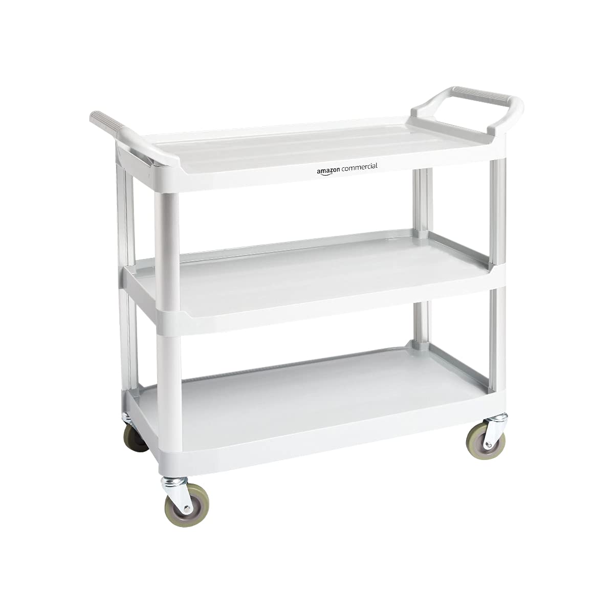3 Shelves Utility Cart with 400 lbs Loading Capacity, Grey Z417464