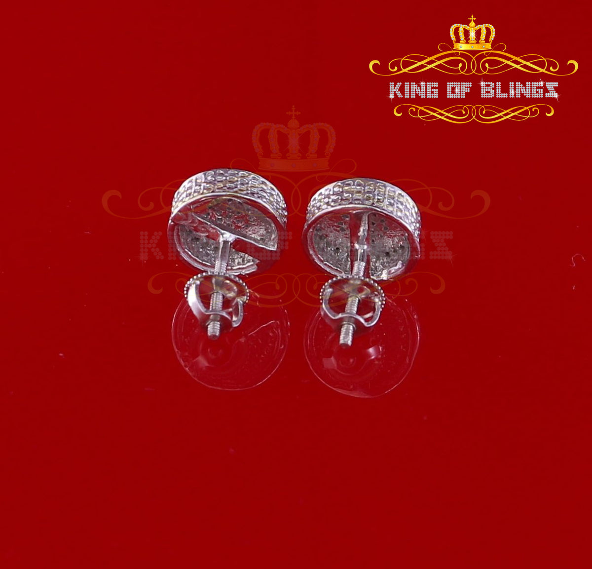 0.15ct Diamond 925 Sterling Silver Stud Earrings C31476
