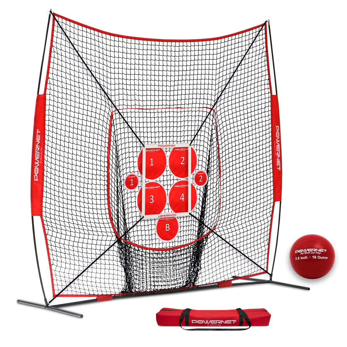 Pitching Bundle with Practice Net, Target System, Strike Zone and Weighted Training Ball K229435