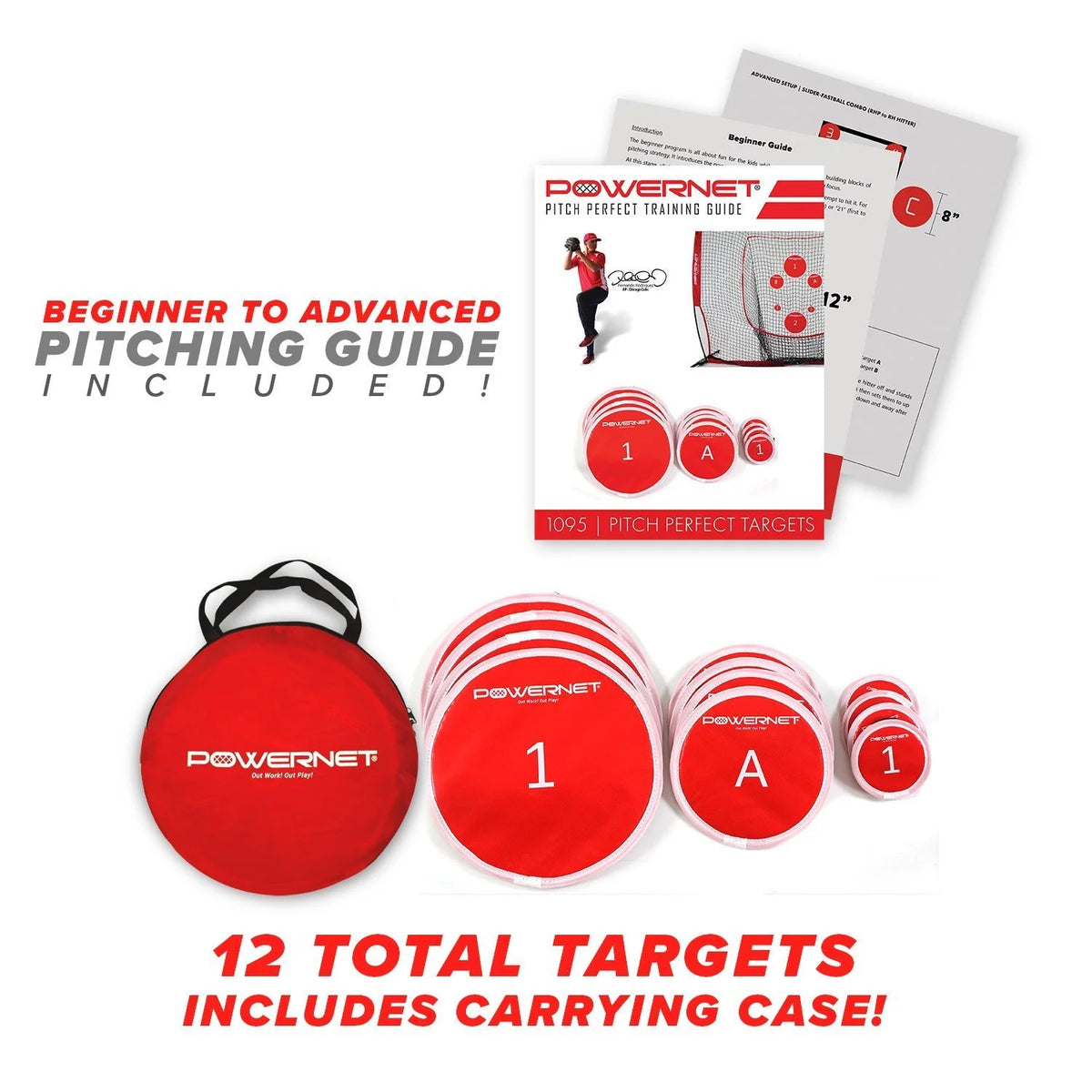 Pitching Bundle with Practice Net, Target System, Strike Zone and Weighted Training Ball K229435