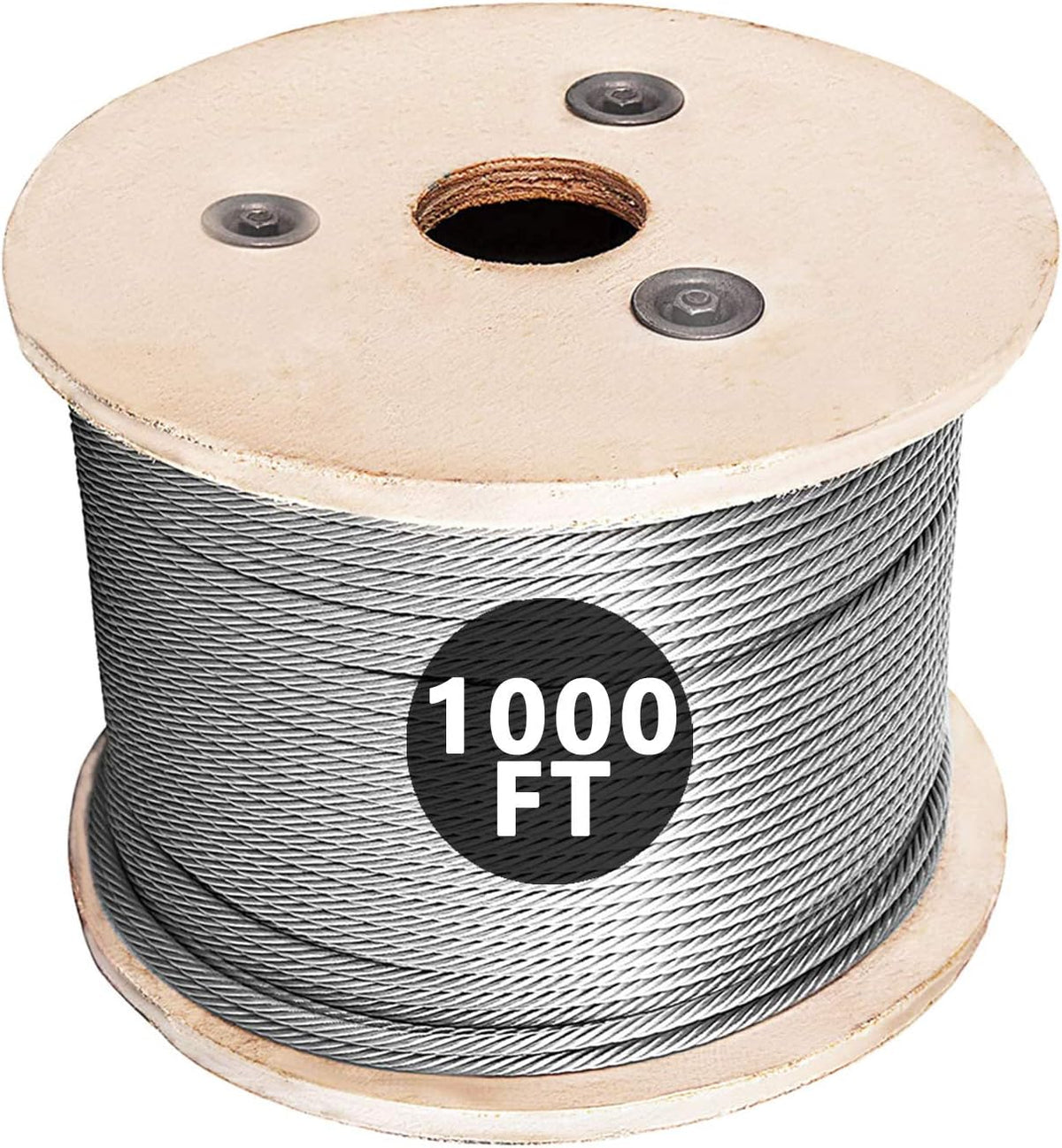 1000FT 1/8 T316 Stainless Steel Cable Rope B1150
