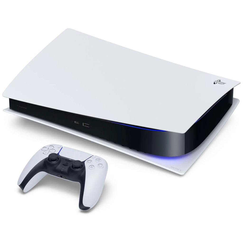 Playstation 5 Digital Edition Console with White Controller and Controller Charge Dock O8348