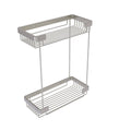 Double Tier Rectangular Toiletry Shower Basket Satin Nickel P98534