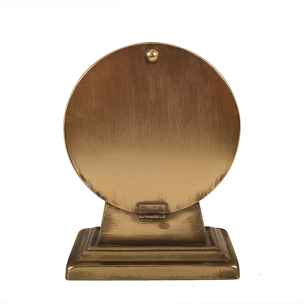 Quartz Gold Metal Tabletop Clock S76874