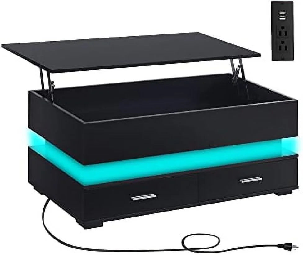 Lift Top Coffee Table with Charging Station L195189