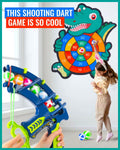 Dinosaur Slingshot Sticky Ball Dart Board Game K859