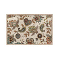 Vintage Flower Area Rug Machine Washable R96612