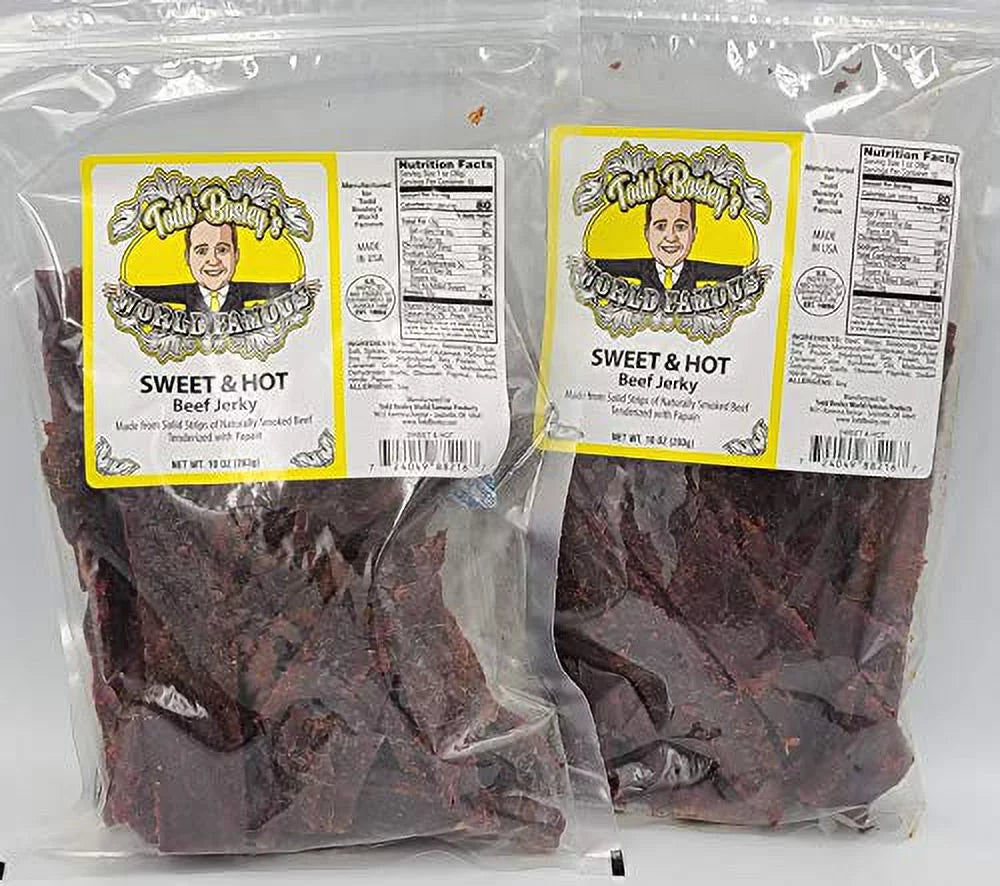 10 Oz Sweet & Hot Jerky 2 Pack R693543