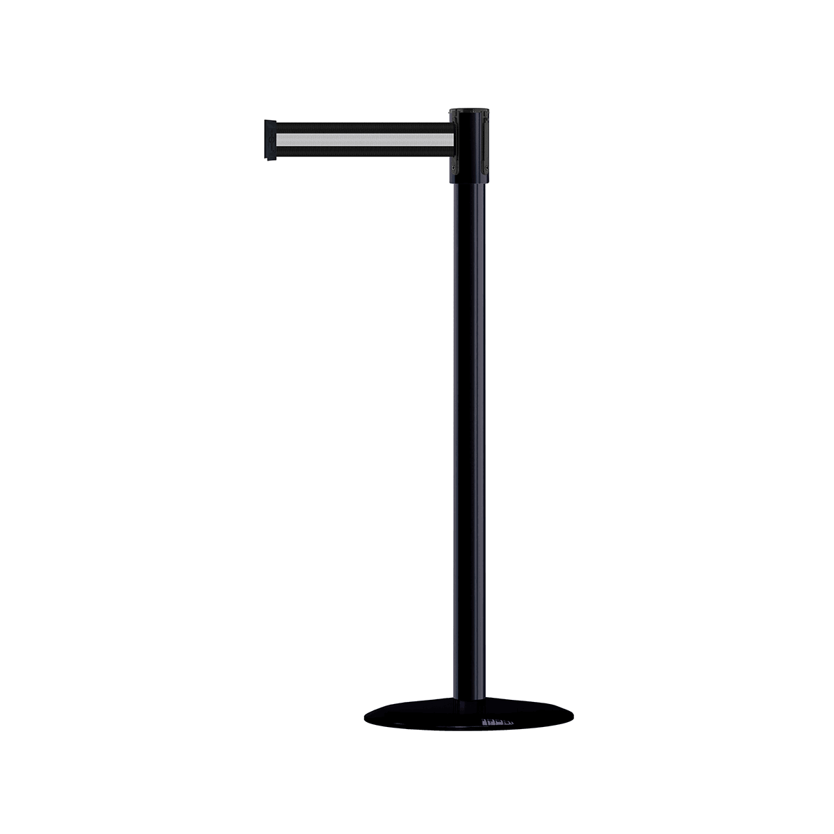 Blue Barrier Post with Belt, 7-1/2 ft. L G3558