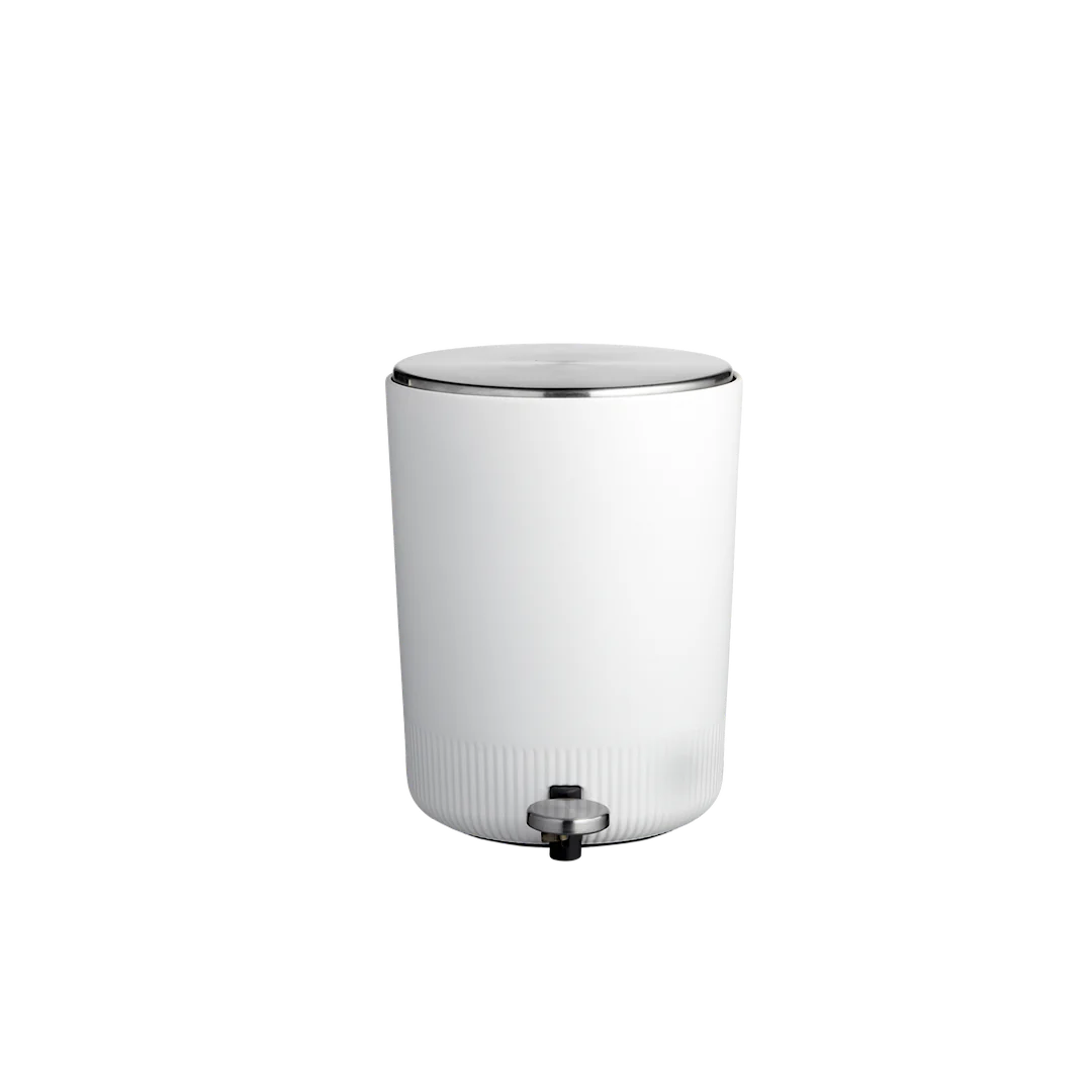 White Pedal Bin U302