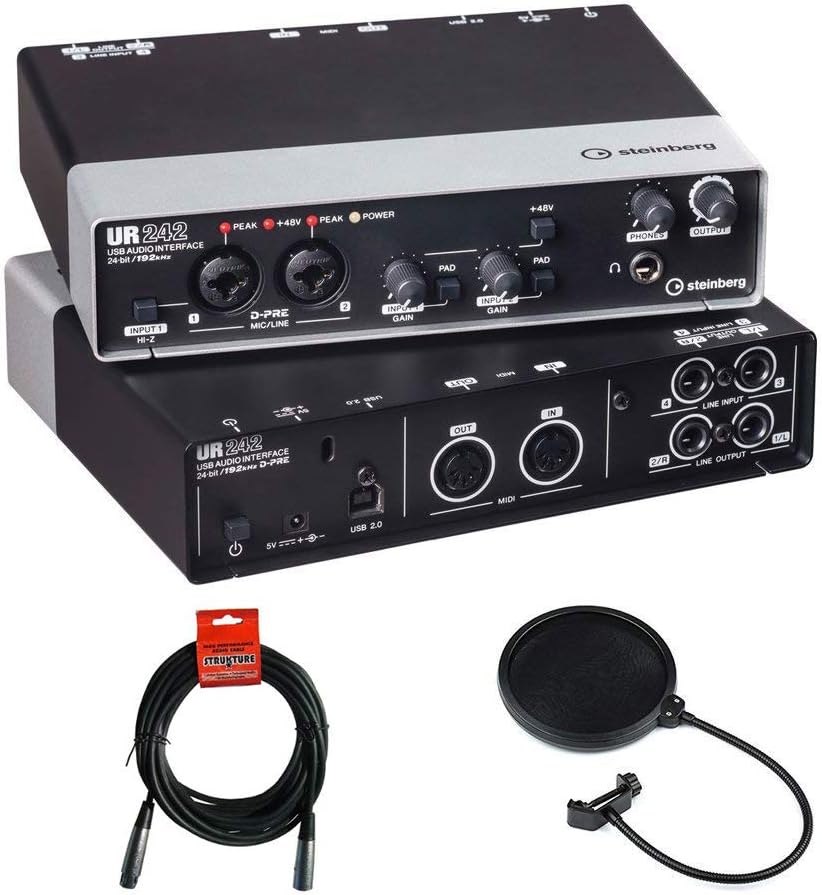 USB 2.0 Audio Interface with Dual Microphone Preamps F94091