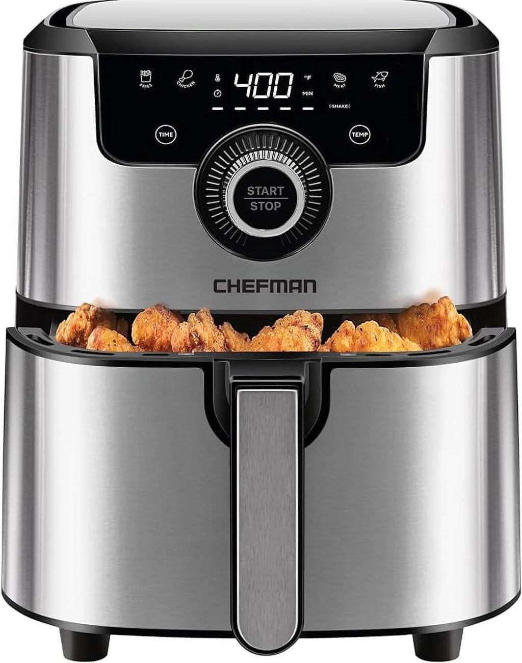 Open Box CHEFMAN Air Fryer 4.5 Qt SILVER R70520