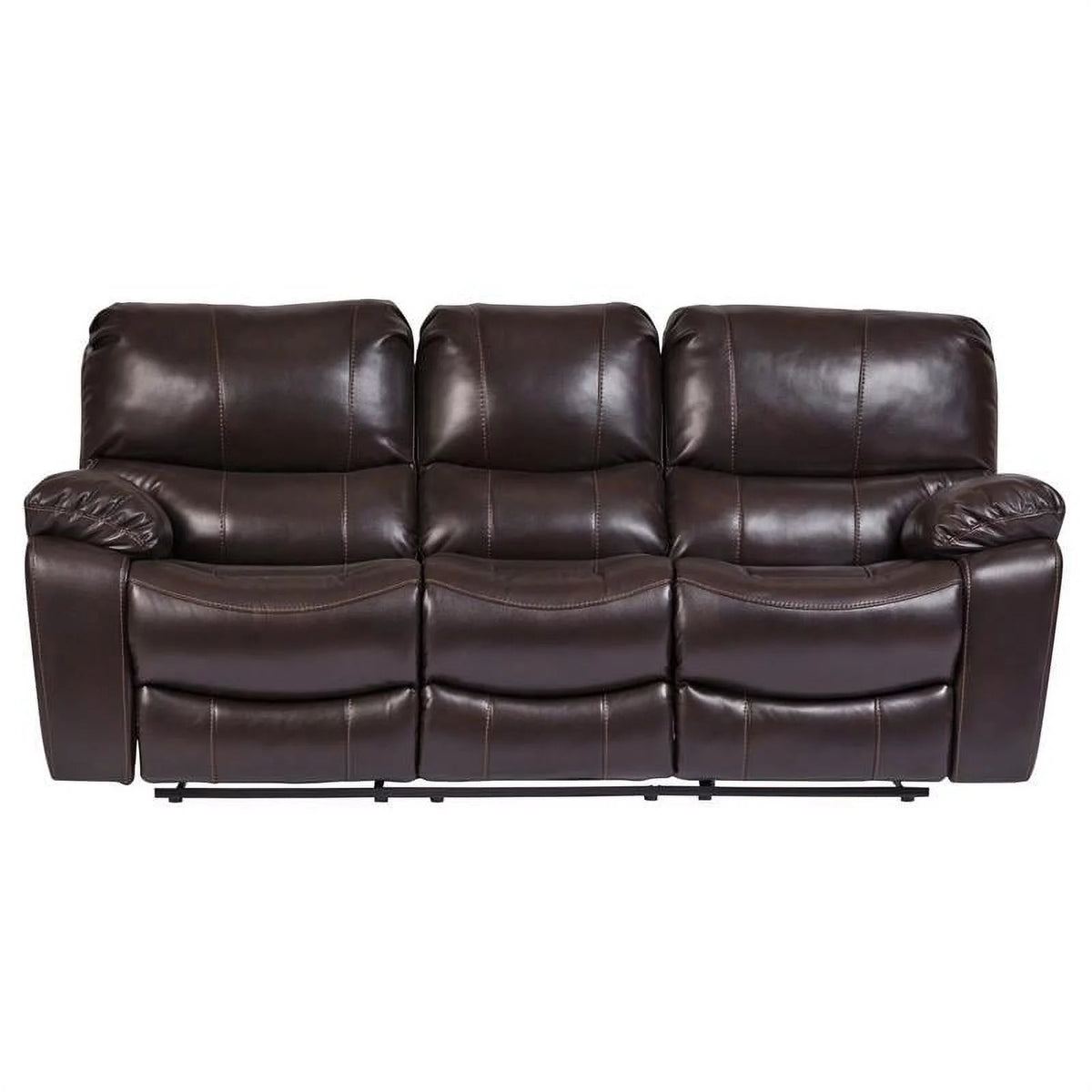 Leather-Look Reclining Sofa K869
