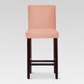 Blush Velvet Parsons Barstool X75518