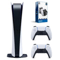 Playstation 5 Digital Edition Console with White Controller and Controller Charge Dock O8348