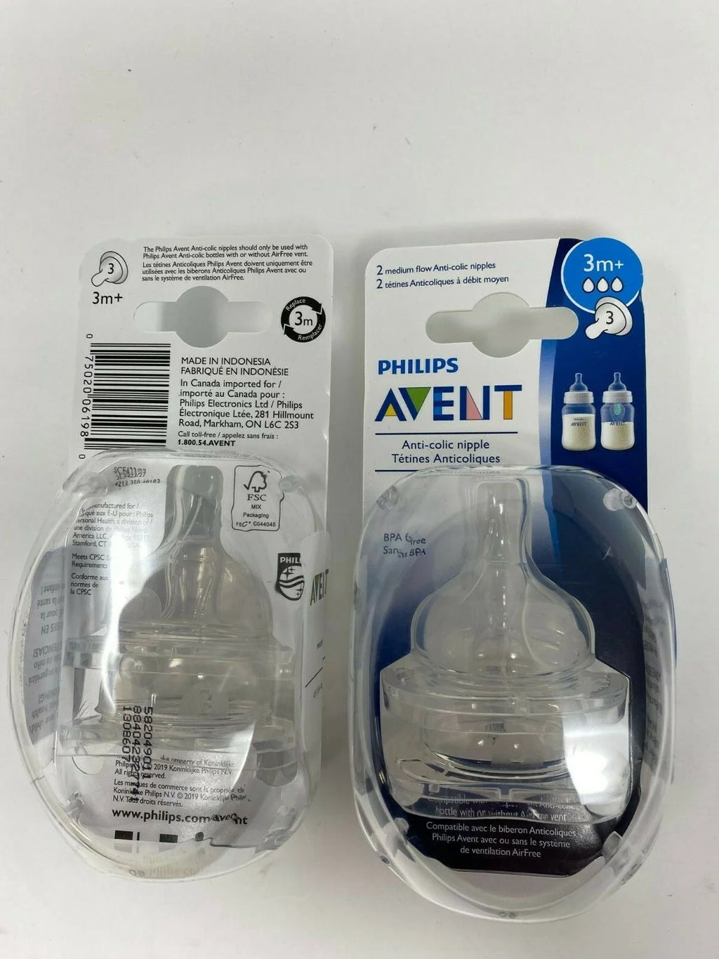 Medium Flow AntiColic Baby Bottle Nipple 2 Packs Of 2 F456