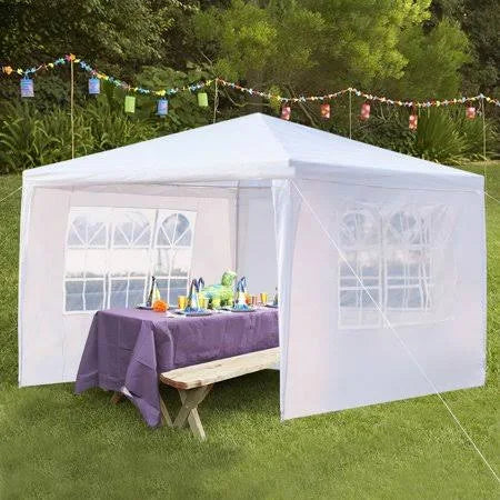10 x 10 Pop Up Canopy Tent with 3 Side Walls N8303