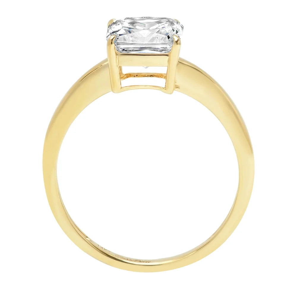 18K Yellow Gold Solitaire Ring C32213